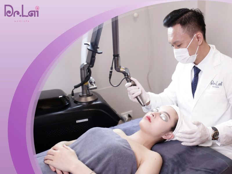 Trị liệu bằng laser tại Spa