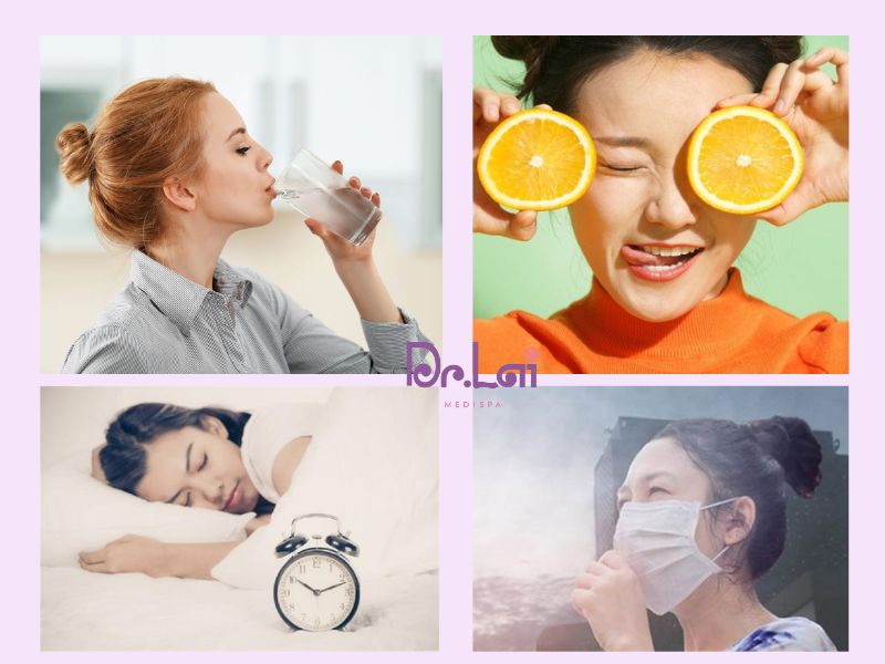 Lưu ý chăm sóc da sau khi phi kim vi điểm