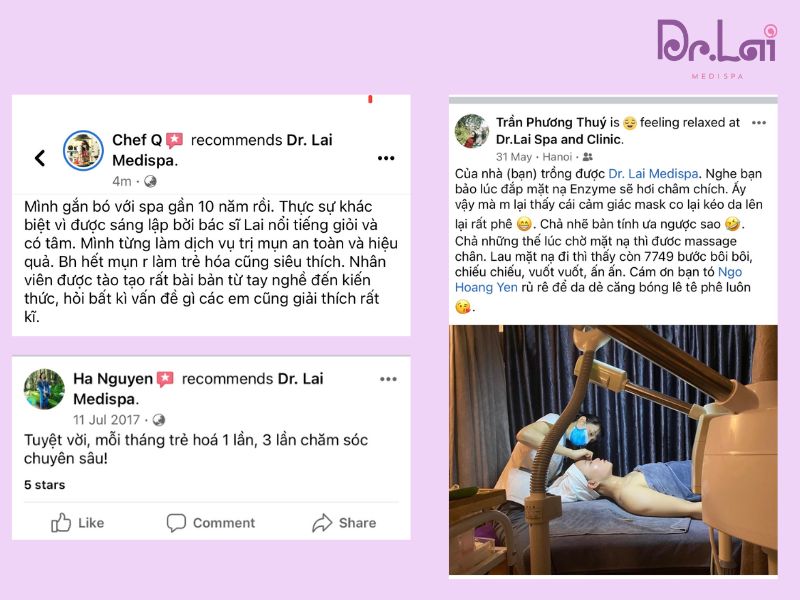 Feedback của khách hàng luôn là động lực cho Dr.Lai phát triển