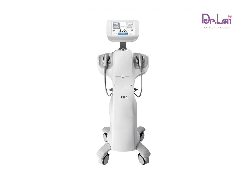 Máy HIFU sử dụng sóng siêu âm hội tụ để tác động lên da