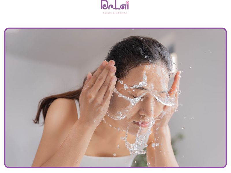 Tẩy trang, rửa mặt vào ban đêm bước quan trọng giúp tối ưu hiệu quả của cách chăm sóc da bị nám tàn nhang và hỗ trợ da tái tạo trong lúc ngủ